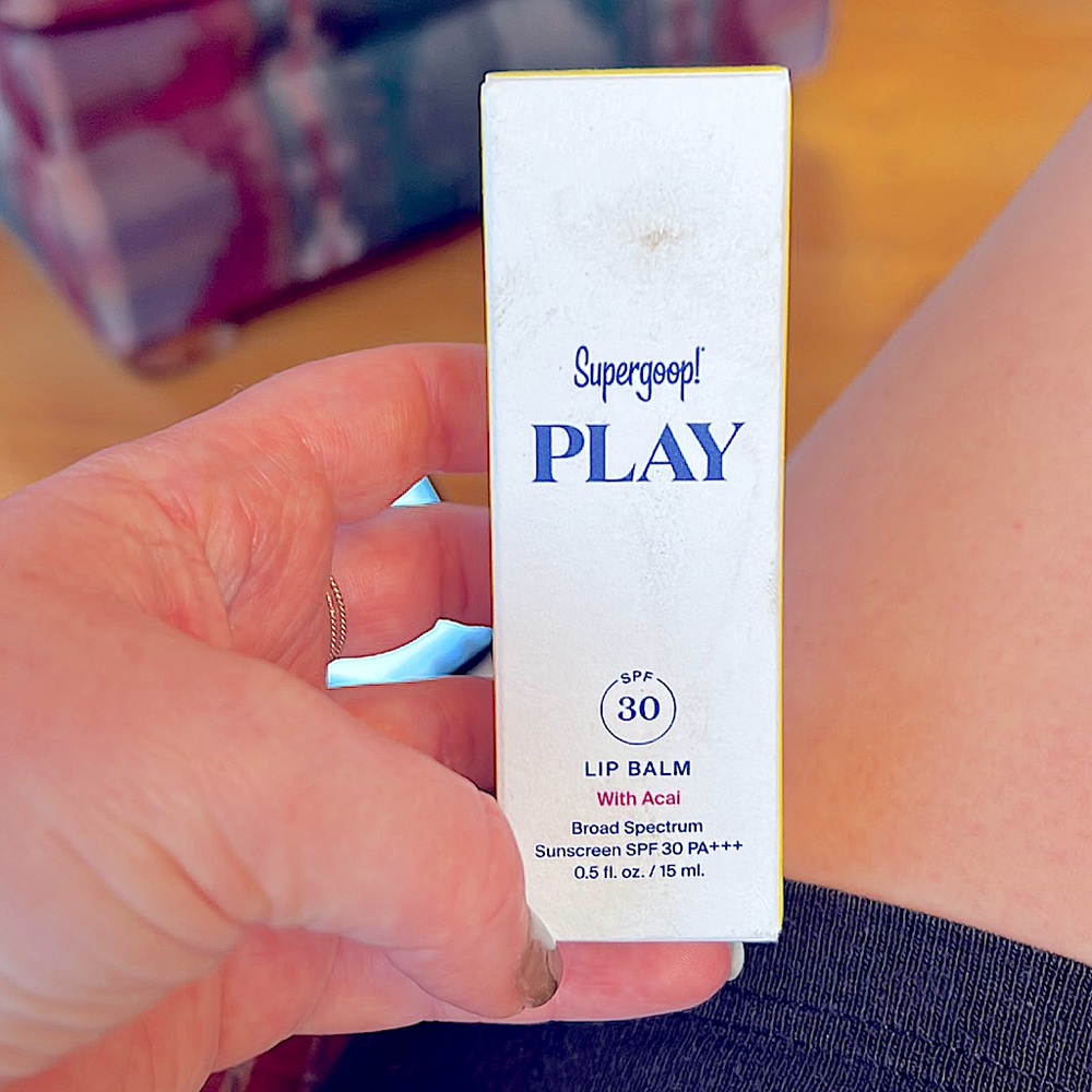 Supergoop lip balm with spf